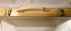 NWOT/NIB STERLING GAMES 15″ WOODEN BACKGAMMON SET – Style #2632