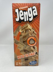 Jenga Classic Game with Genuine Hardwood Blocks Stacking Tower Game Age 6+ New