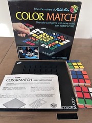 Vintage Color Match (from Rubik’s Cube makers) Board Game – 1982 COMPLETE