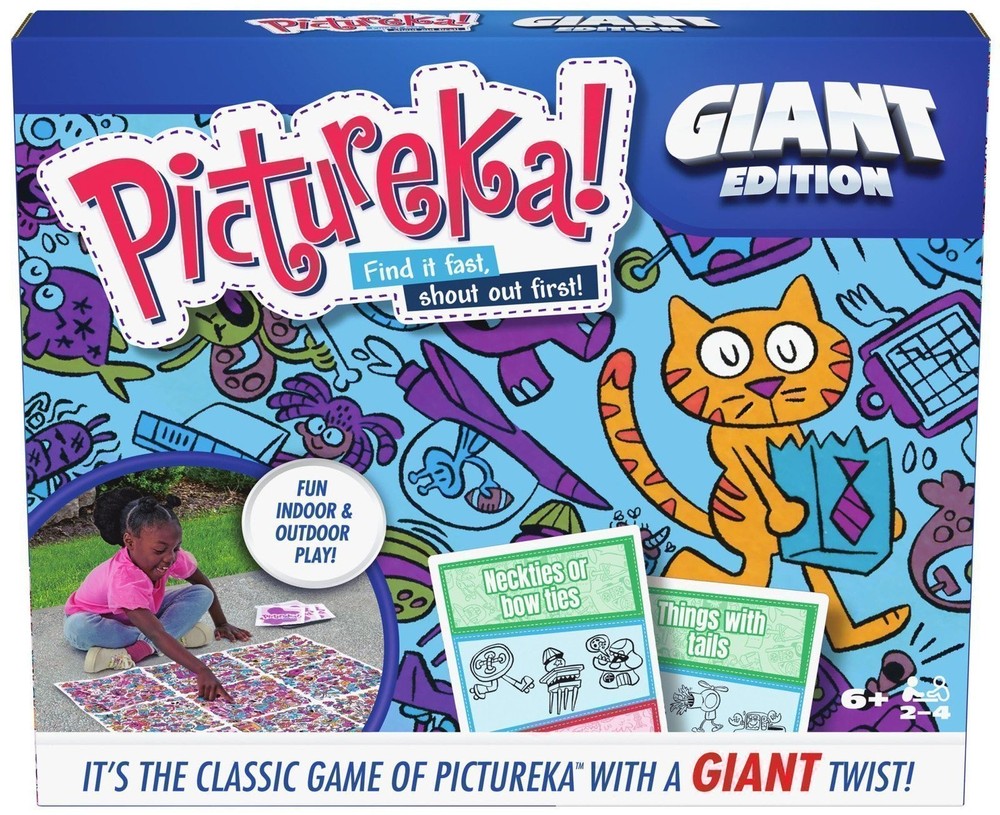 Pictureka Giant Edition Family Game with Oversized Mat Indoor Outdoor Fun