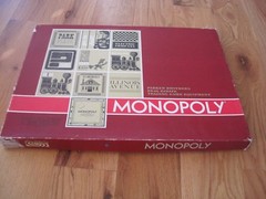 Monopoly Game Red Box Deluxe Edition Vintage