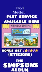 Bonus Set The Simpsons Album 1⭐2⭐3⭐ Sticker Available Here – Mono-Poly- Go