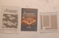 Scrabble Deluxe Edition Rotating Board 1989 Complete Read Description