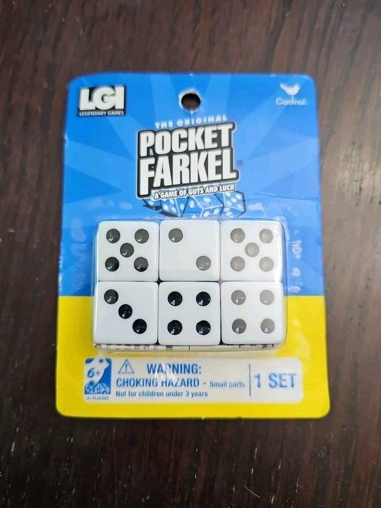 Pocket Farkle Dice Game of Guts And Luck New Sealed Fast Shipping Dice Game 🎲