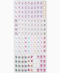 Engraved American Mahjong Tiles set . Glitter themed acrylic engraved