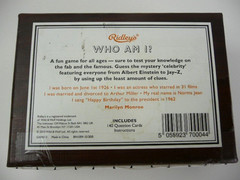 Ridley’s Games Room Celebrity Quiz Decks: Who Am I? & Bizarre Facts
