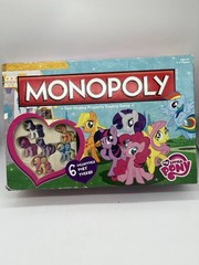 Monopoly My Little Pony Board Game 2013 COMPLETE! 6 Collectible Tokens USAopoly