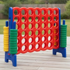 Classic Jumbo 4-to-Score Game Set – Engaging Fun for All Ages, Easy to Clean!