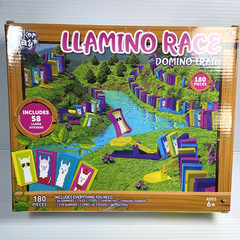 Llamino Race Domino Trail Board Game 180 Pieces 6 Yrs. +
