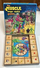 Vintage Mattel M.U.S.C.L.E Mega Match Game 1983 Arena Original Missing 1 Figure
