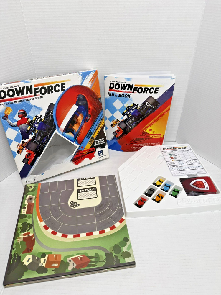 Downforce | Goliath Games | EX/EX | Target Ed | Restoration Games | Race Game |
