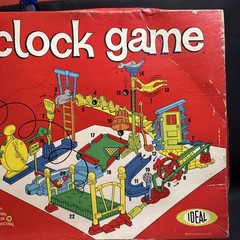 Vintage Crazy Clock Game Ideal Complete All Pieces Original Box No Instructions