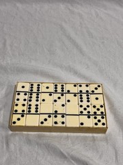 Super Thick Jumbo Size Giant Face Marblelike Dominoes Puremco #1632 Box ** As Is