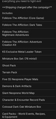 Folklore: The Affliction KS Mystic Bundle Core + Brand New Dark Tales + Extras