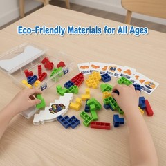 Tetra Tower Balance Game – 48PCS 3D Stacking Puzzle Blocks Educational STEM Toy