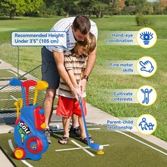 Toddler Golf Set with Putting Mat 2 3 4 Years Old Indoor Outdoor Toys Liberry