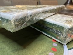 Luxury American Mahjong Set | Green Stripe Tiles + Golf Playing Mat | New
