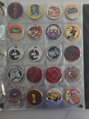 LOT of Vintage 1990’s POGS w/ Binder – 225 Pogs Total!