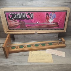 Vtg Pleasantime Gravitation Game Of Skill Wood Metal Original Ball Pacific