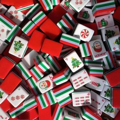 160 Christmas-themed American Mahjong set 4-layer acrylic American Mahjong tiles