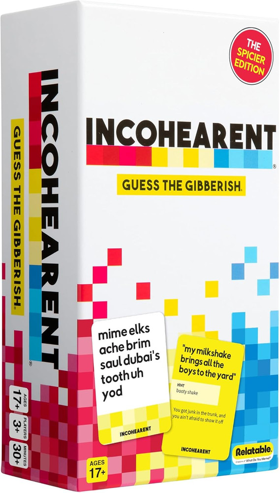 Incohearent by Relatable – Guess the Gibberish Party Game for Adults, Funny Card