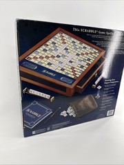 Scrabble Luxury Edition Rotating Wooden Board Game Winning Solutions – Brand New