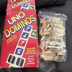 Uno Dominos Game – Mattel 1994 w/Box & Instructions