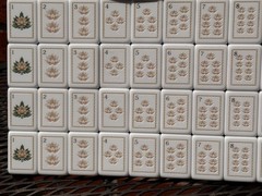 Lotus mahjong tiles