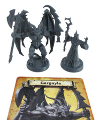 HeroQuest: GARGOYLE & SORCERER Minis & Card NEW!!