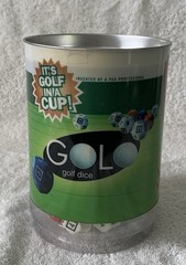 Golo Golf Dice Game 1 Or More Players Age 8 & Up 2001 Golf In A Cup