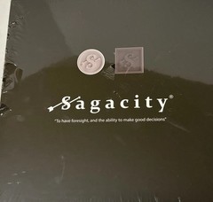 Sagacity Strategic Board, 3D alignment Game, 2-4 Players, 3+ Years. Black Box