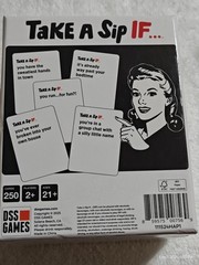 Take a Sip If Party Card Game: Creative Thinking, Instructions, 2+ Players, D…
