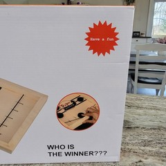 Sling Puck Wooden Fast Sling Hockey Game 2 Player Table Game Open Box New