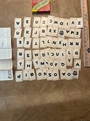 1938 Milton Bradley Letter-Grams Cross Word Card Game Cross Word Anagram