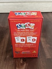 ASAP – The Quick-Think Card Game by University Games, 2002 Complete