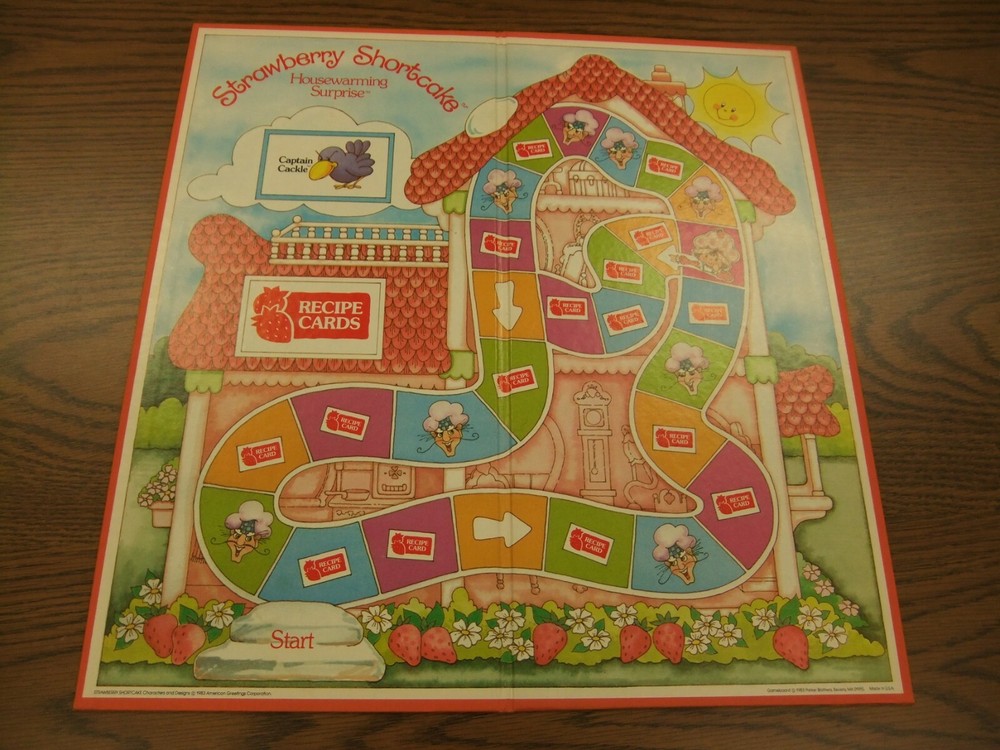 Strawberry Shortcake BOARD LOT Housewarming Surprise 1983 Big Apple Board Game