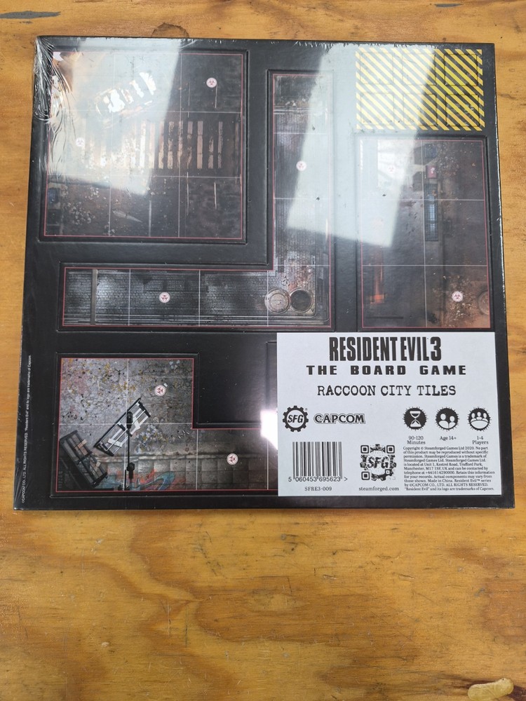 RESIDENT EVIL 3 Board Game RACCOON CITY TILES Kickstarter SFRE3-009 New