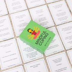100 Mindful Coping Activity Cards – Self-Care & Stress Management Prompts for…