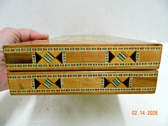 Compact folding travel size, Fine wood Chess / Backgammon Set