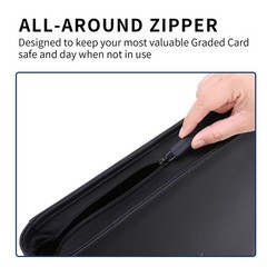 Snekdy premium 360-pocket trading card binder, 9-pocket 360 Cards, Black