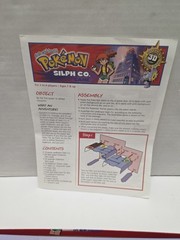 POKÉMON SILPH CO. GAME Milton Bradley 2000 Missing Cardboard Pieces Incomplete