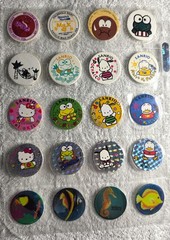 Vintage 90s Sanrio POGs Lot: 13 Characters + 7 Additional Pogs Sealed NOS