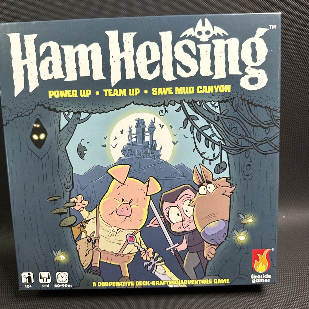 Ham Helsing Adventure Board Game Graphic Novel Monster Hunting Pig Ages 10+ MIB