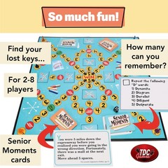 TDC Games Senior Moments Bundle Pack – Board Game and Travel Card Game