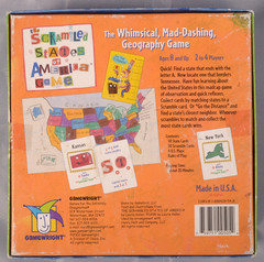 Scrambled States of America Educational Geography Board Game Complete