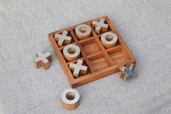 T one wooden Tic Tac Toe Game | board games for adults | Table Top Living Room D