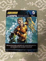 2014 DC Comics Crisis 1 Deck Game Aquaman Oversize Crisis Super Hero Card!