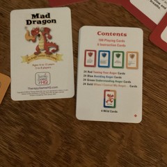 Mad Dragon Anger Control Card Game for Children 6-12 Years ADHD Therapy Game