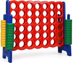 Classic Jumbo 4-to-Score Game Set – Engaging Fun for All Ages, Easy to Clean!