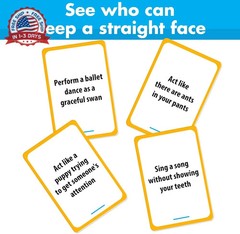 BRAVEBUG You Laugh You Lose Game – Funny Charades Kids Games – Board Games for K